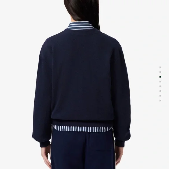 Lacoste Navy Wool Cardigan - Picture 4 of 11